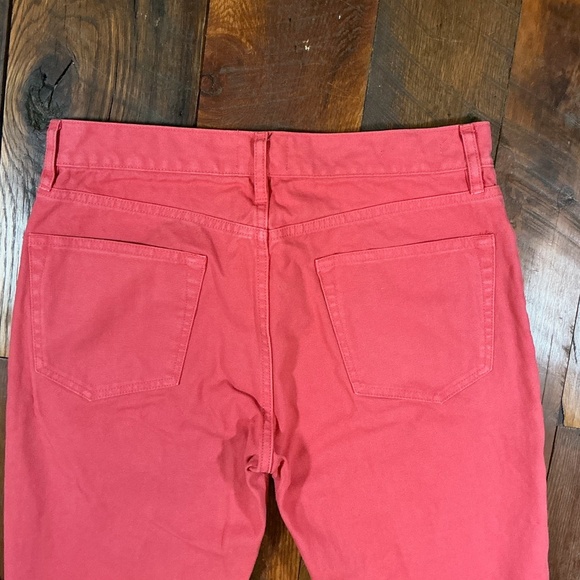 Sid Mashburn Slim Straight 5-Pocket Pants Vermillion Red Canvas 32x30 - Picture 11 of 12